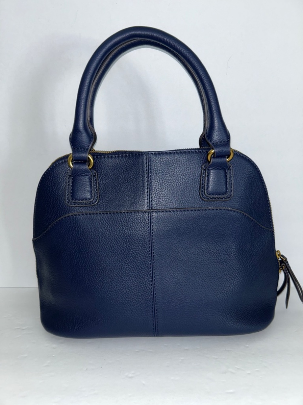 American Leather Co. Meadow Convertible Satchel in Navy Blue - Picture 2 of 8